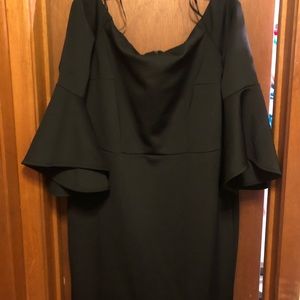 Eloquii off the shoulder flare sleeve dress